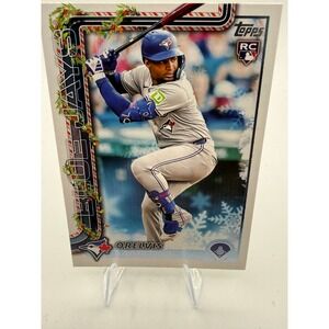 2025 Topps Holiday Orelvis Martinez RC H17 Toronto Blue Jays Rookie Card